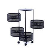 4 Tier Round Storage Cart SF-104 multi-level organizer6